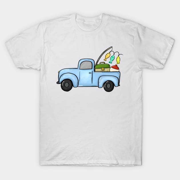 FISHING TRUCK T-Shirt by ithacaplus